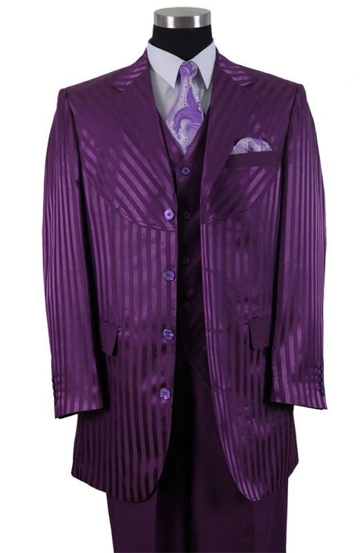 Milano Moda Uomo Viola Elegante 2915V Passione Italiana Abito Perfetto Uomo Affascinante