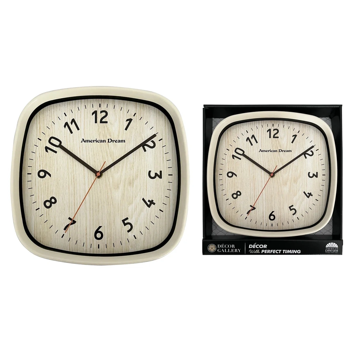 Orologio da parete quadrato senza ticchettio: design stampato, silenzio perfetto, stile unico, aggiungi fascino al tuo spazio!